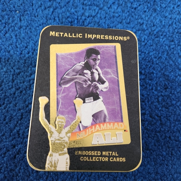 1995 Muhammad Ali Metal Impression Cards Set of 6 - Picture 2 of 6